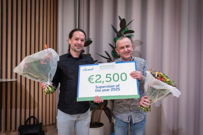 Winnaars Erik Poelman (links) en Johan Schrama