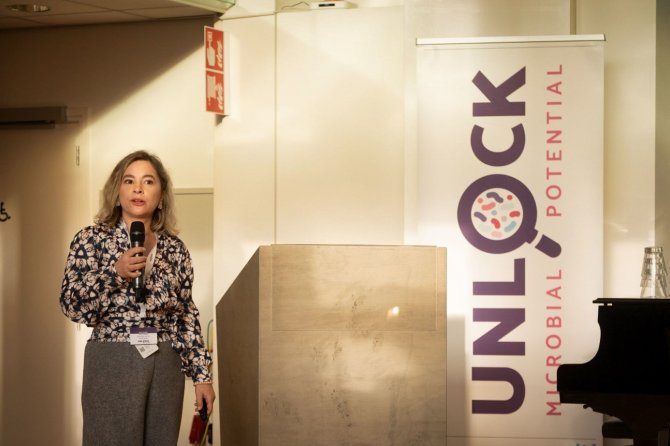 Keynote speaker Anca Delgado (Photo: Guy Ackermans)