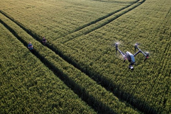 Jeffrey uses a drone to make aerial videos