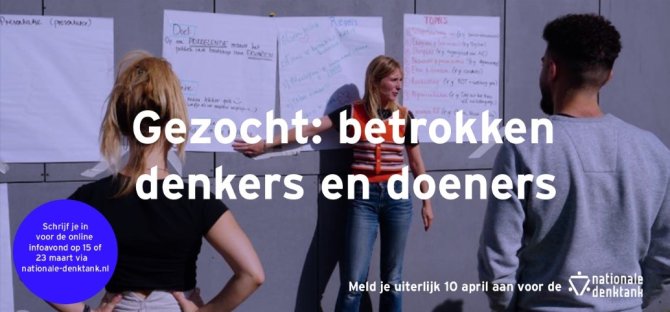 Meld je aan voor de Nationale DenkTank!