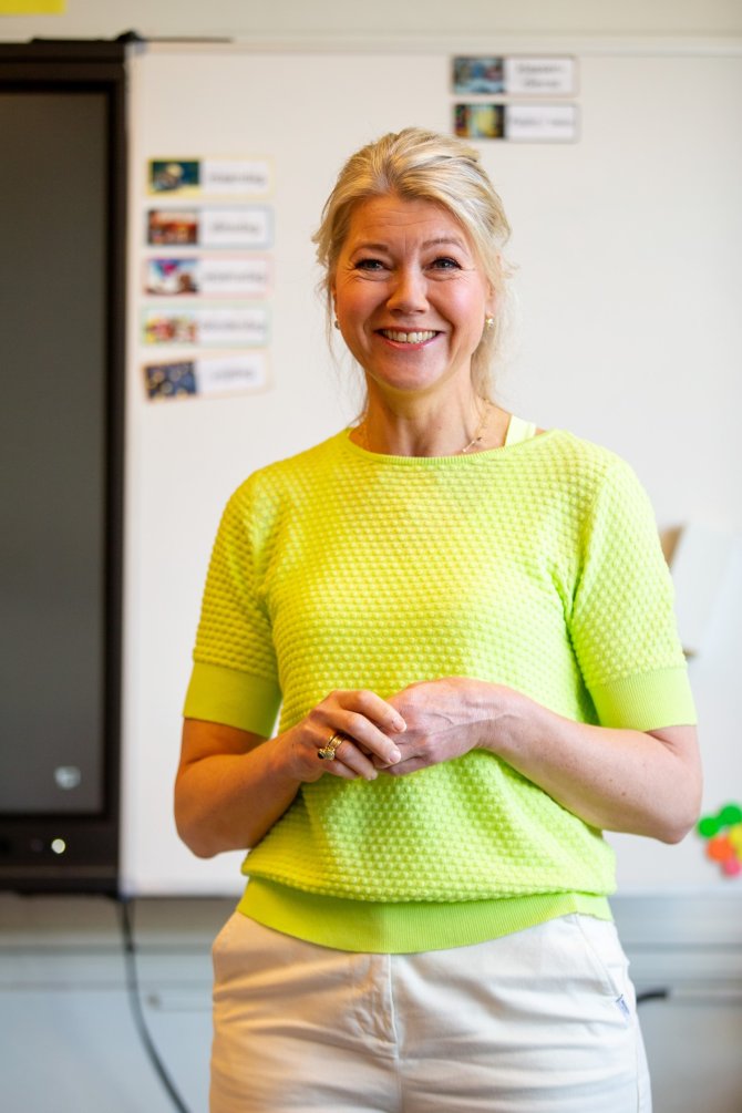 TV chef Sandra Ysbrandy kicked off Cook in the Classroom on 27 march