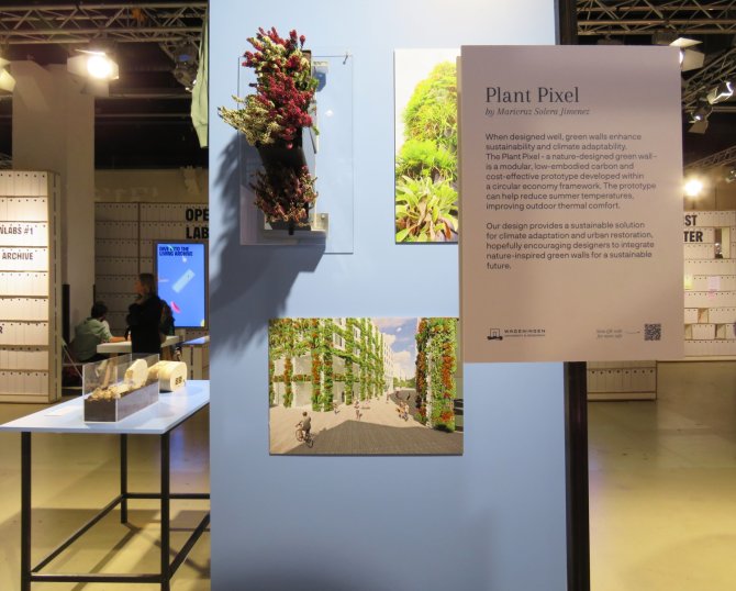 Plant Pixel's stand at the Dutch Design Week.