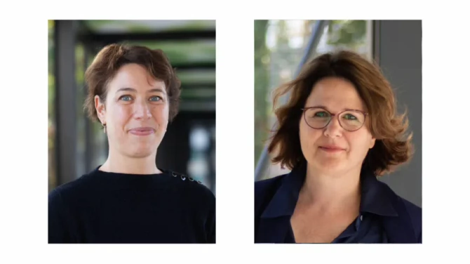 Links: Griet Coupé. Rechts: Caro Struijke